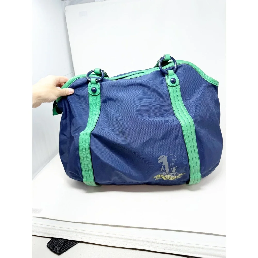Juicy Girl Her Majesty Nylon Tote Handbag‎ Adventures of G&P Vintage Y2K Blue